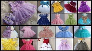 Net Fabric Baby Dresses For Girl || Net Frock Design For Girl