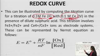 Types of Redox Titrations and Curve