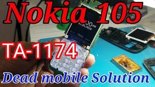 Nokia 105 dead No Power On Problem Fixed. How To Repair Nokia Ta-1174 GRZ