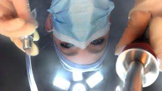 ASMR Hospital Surgery Tonsillectomy | Anesthesiologist, Procedure, Post-Op Nurse exam