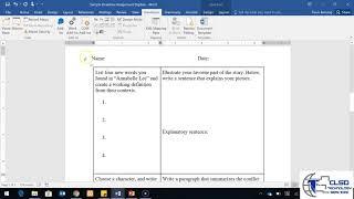 Fixing Table Column Width in Word Documents