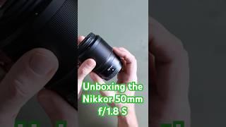 Unboxing the Nikkor 50mm f/1.8 S for the Nikon Z mount #nikon #photography #nikonphotography