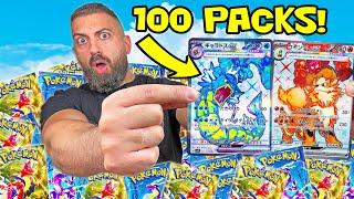 I Opened 100 Scarlet & Violet Packs To Find The BEST Cards!