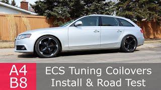 The A4 B8 gets ECS Tuning Coilovers | Review, Install & Road Test