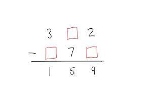 Missing Numbers - Difficult Subtraction