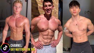  SEXY MUSCLE TIKTOKS COMPILATION #21 / Six packs and handsome guys 