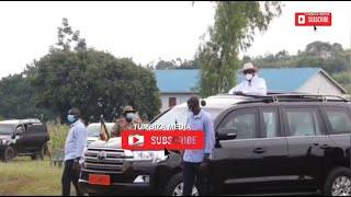 MUSEVENI VISITS SPEAKER ANITA AMONG HEAVILY GUARDED, SPEAKER GIFTS PRESIDENT WITH LORRY OF CATTLE