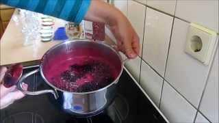 Marmelade ohne Gelierzucker einkochen -  Holunderbeermarmelade - Marmelade selber machen DIY