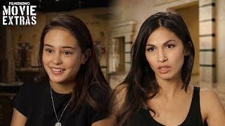 Gods of Egypt (2016) BTS Movie Interview - Courtney Eaton is 'Zaya' & Elodie Yung is 'Hathor'