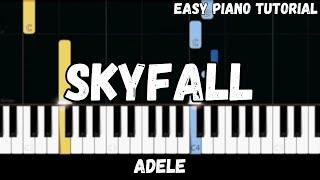Adele - Skyfall (Easy Piano Tutorial)