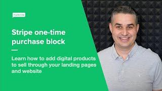 Stripe one-time purchase block - How to add digital products to sell through your website