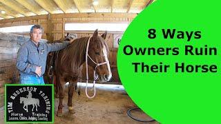 What causes horse behavior problems?