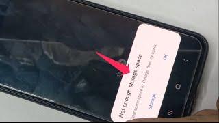 not enough storage space samsung/Not Enough Memory Space Problem Fix