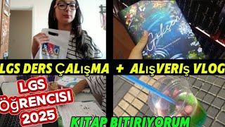 LGS 2025 Ders Çalışma Vlog 7 Kitap Bitiriyoruz , Alışveriş,#lgs #lgs2025 #study #lgs2025