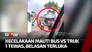 Kecelakaan Maut Bus Vs Truk Tewaskan Satu Orang | Kabar Utama tvOne