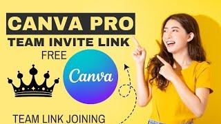 Canva Pro Team Invite Link - Canva Pro Free Lifetime