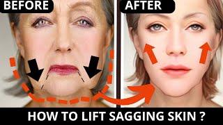  LIFT YOUR FACE AND NECK IN 90 SECONDS ! LAUGH LINES, SAGGY SKIN, JOWLS, FOREHEAD | SUBTITLES