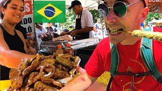 Trying BRAZILIAN STREET FOOD in Belo Horizonte 