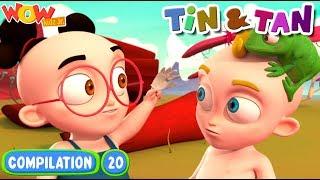 Preschool Videos | Tin And Tan | Toddler Cartoons | Compilation 20 | WowKidz Jr