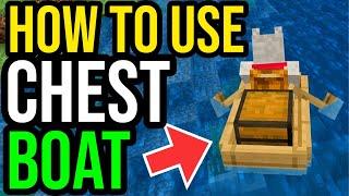 How To Use Chest With Boat In Minecraft