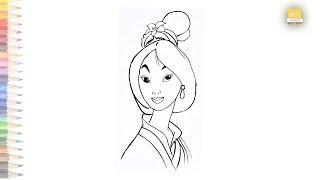 Mulan drawing easy | How to draw Mulan | Art JanaG