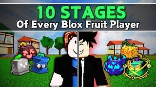 10 Stages of Every Blox Fruits Player