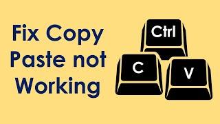 How to fix copy paste not working in windows 7
