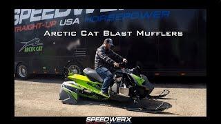 Speedwerx Muffler Comparison on Arctic Cat Blast ZR 4000