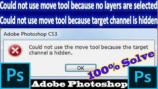 Could use the move tool because no layer are selected.