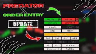 NinjaTrader Chart Trader Updates With Predator X Order Entry