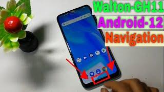 How To Hide Navigation Buttons latest version | Walton GH11 Android 12 back button settings