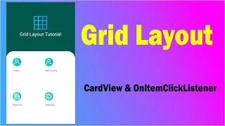 Android Grid Layout With CardView and OnItemClickListener