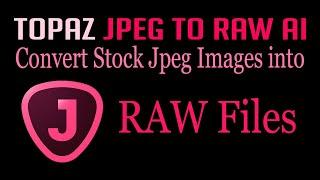 TOPAZ JPEG TO RAW AI: Convert Jpeg to RAW