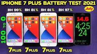 iPhone 7 Plus Battery Life Drain Test in 2021 ( Original Battery vs After Battery Replacement )