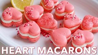 How To Make Perfect Heart Macarons with Lemon Buttercream | Perfect Macaron Recipe