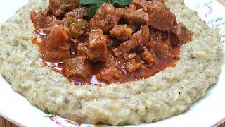 Sultan’s Delight (Hünkar Beğendi): Lamb Stew Served on Mashed Eggplants: Famous Turkish Dish