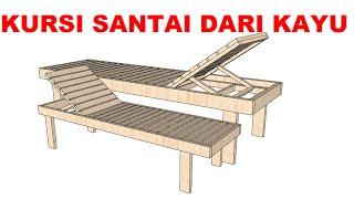 Cara membuat kursi santai dari kayu