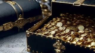 Free Stock Videos - AI animation - pirate treasure, chest full of gold coins