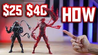 Venom & Carnage Marvel Legends have an INCREDIBLE Value for their Price! - Shooting & Reviewing