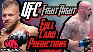 UFC Vegas 95 Full Card Predictions and Analysis