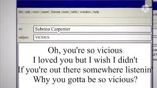 Vicious- Sabrina Carpenter lyrics
