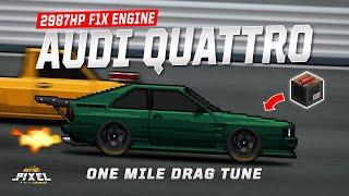 PIXEL CAR RACER - AUDI QUATTRO TUNE *2987HP* F1X ENGINE SWAP