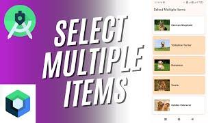 Select Multiple Items In Android Studio Jetpack Compose  | Select Multiple Items