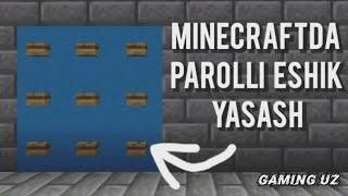 Minecraftda parolli eshik yasash | GAMING UZ