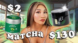 Blind MATCHA Taste Test: CHEAP vs EXPENSIVE 