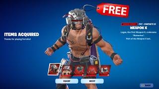 How to Get WOLVERINE SKIN for FREE in Fortnite!