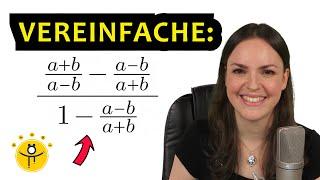 SCHWIERIGEN Doppelbruch mit Variablen auflösen – Terme vereinfachen Bruch