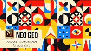 NEO GEOMETRIC | ADOBE ILLUSTRATOR 2020 TUTORIAL FOR BEGINNERS