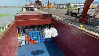 Break bulk vessel loading (Anzali port to Astrakhan by IRSA DARYA LOGISTICS SHIPPING)روسیه- ایران