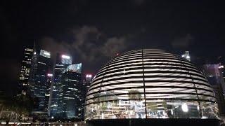 Floating apple store @ marina bay sands